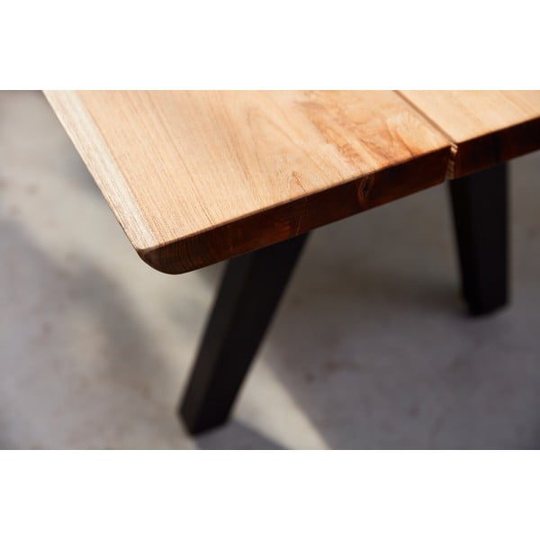 Czarno-naturalna ławka ogrodowa Pure – Diphano-image-1