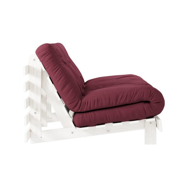 Sofa rozkładana Karup Design Roots White/Bordeaux-image-4