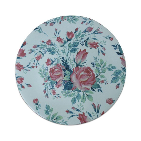 Niebieski talerz ceramiczny Mezzo Roses, ⌀ 26 cm