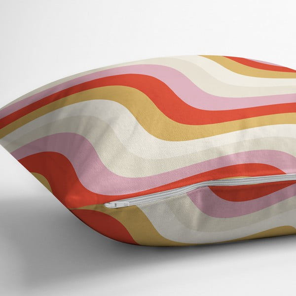 Poszewka na poduszkę 43x43 cm Creamy Raspberry Swirl – Mila Home-image-2