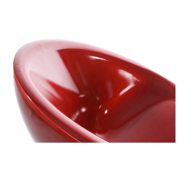 Zestaw 2 czerwonych krzeseł obrotowych Kokoon Design Bowl-image-3