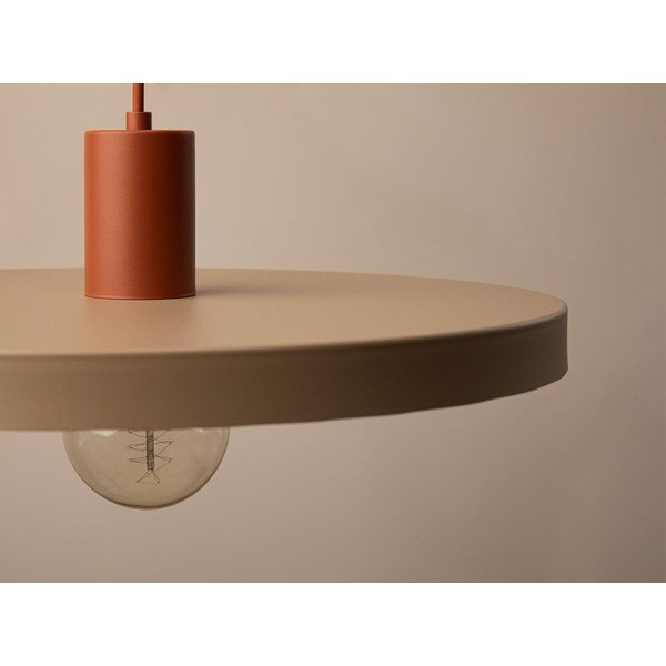 Beżowa metalowa lampa wisząca ø 40 cm Ori – Micadoni -image-1