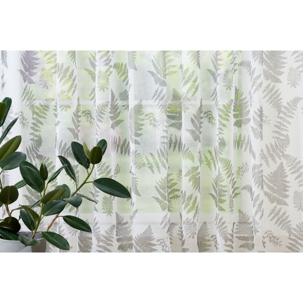 Biało-szara firanka 300x260 cm Feriga – Mendola Fabrics-image-1