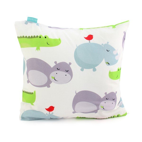 Dziecięca pościel bawełniana z poszewką na poduszkę Mr. Fox Hippo 140x200 cm-image-2