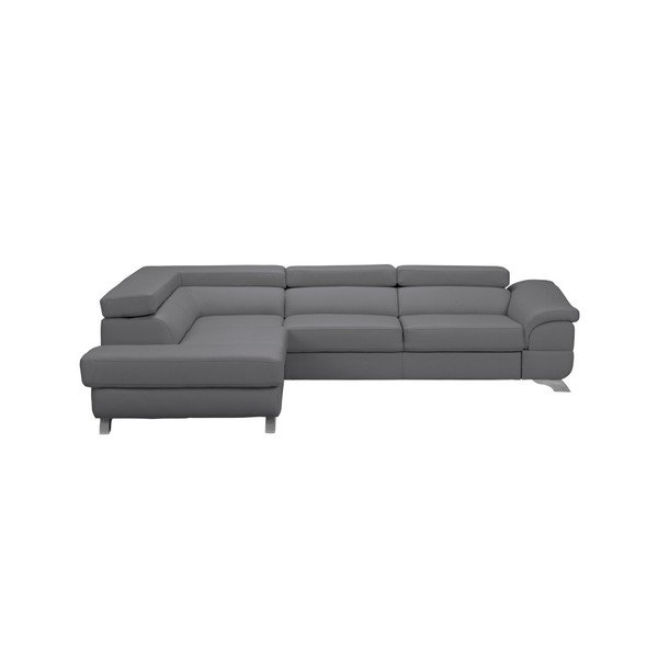 Szara lewostronna rozkładana sofa ze schowkiem Windsor & Co Sofas Gamma-image-1