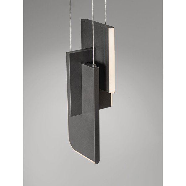 Jasnoszara metalowa lampa wisząca LED ze ściemniaczem Totem – Nova Luce-image-3