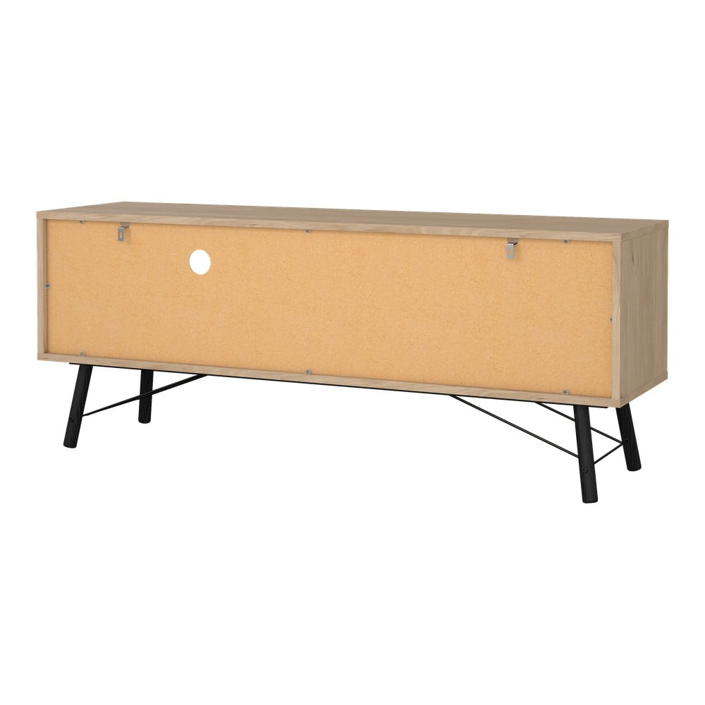 Szafka pod TV w dekorze dębu w naturalnym kolorze 150x60x40 cm Ry – Tvilum (zdjęcie 10)