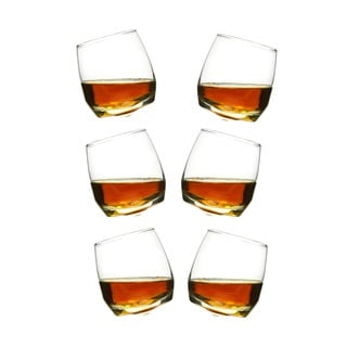 Zestaw 6 bujających się szklanek do whisky Sagaform, 200 ml
