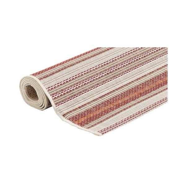 Beżowo-czerwony dywan odpowiedni na zewnątrz Floorita Riga, 135x190 cm-image-2