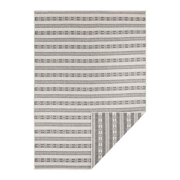 Szaro-kremowy dywan dwustronny odpowiedni na zewnątrz Bougari Fiji, 80x150 cm