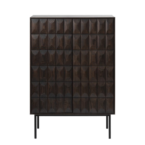 Ciemnobrązowa szafka 90x130 cm Latina – Unique Furniture