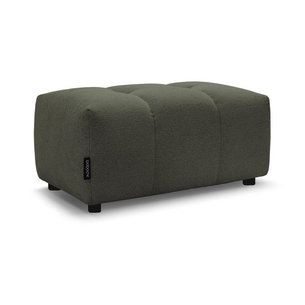 Podnóżek z tkaniny szenilowej w kolorze khaki Roxelane – Bobochic Paris-image-3