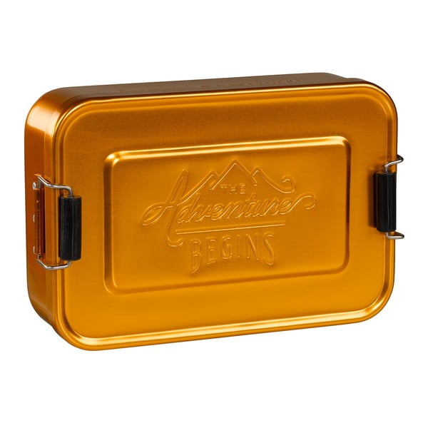 Śniadaniówka w kolorze złota Gentlemen's Hardware Gold Tin, 120x101x30 mm