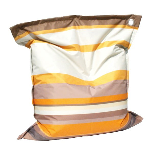 Pomarańczowo-brązowy worek do siedzenia 13Casa Stripes
