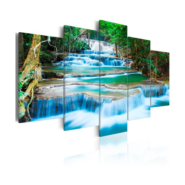 Obraz na płótnie Artgeist Blue Waterfall 200x100 cm