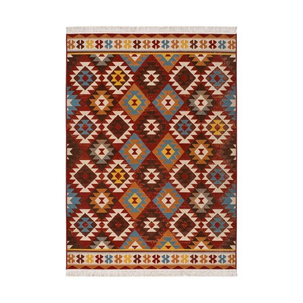 Czerwony dywan Universal Caucas Ethnic, 80x150 cm