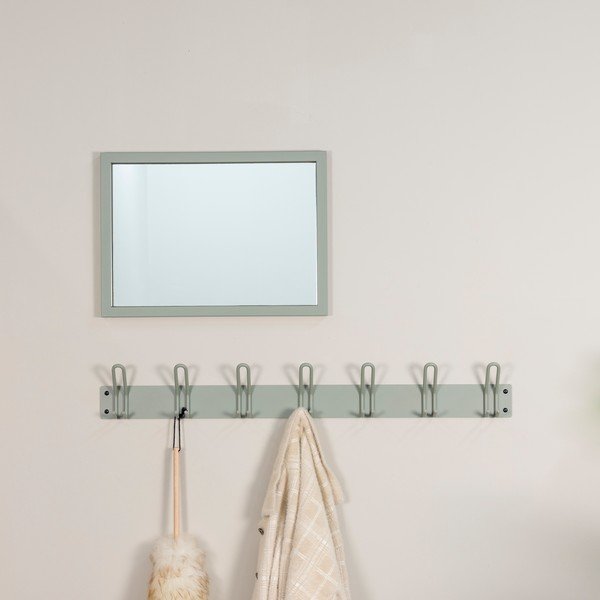 Szarozielony metalowy wieszak ścienny 100 cm Miles – Spinder Design-image-1