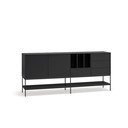 Czarna komoda 220x98x45 cm Platt – Teulat