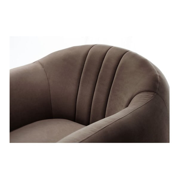Brązowy fotel Scandi by Stella Cadente Maison Comete Stripes-image-3