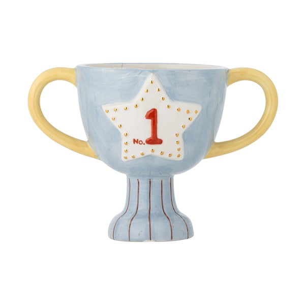 Ceramiczna ręcznie malowana osłonka na doniczkę Trophy – Bloomingville Mini