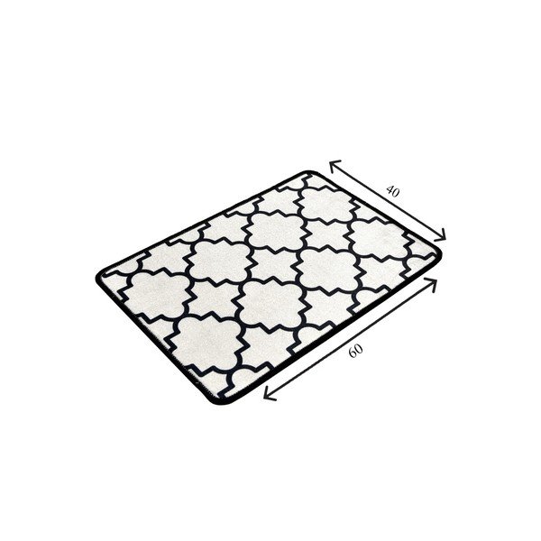 Czarny/beżowy dywanik łazienkowy 40x60 cm Kupa – Foutastic-image-3