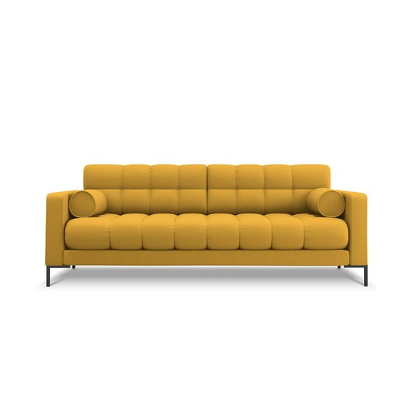Żółta sofa 217 cm Bali – Cosmopolitan Design