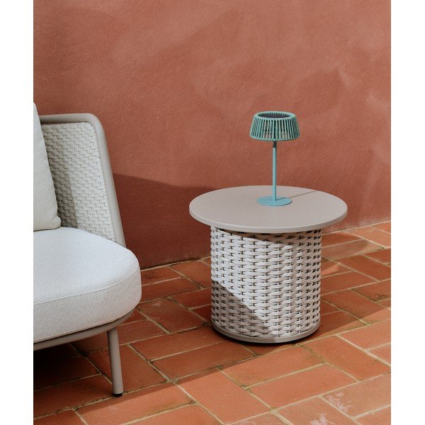 Metalowy okrągły stolik ogrodowy ø 50 cm Sedalis – Kave Home-image-1