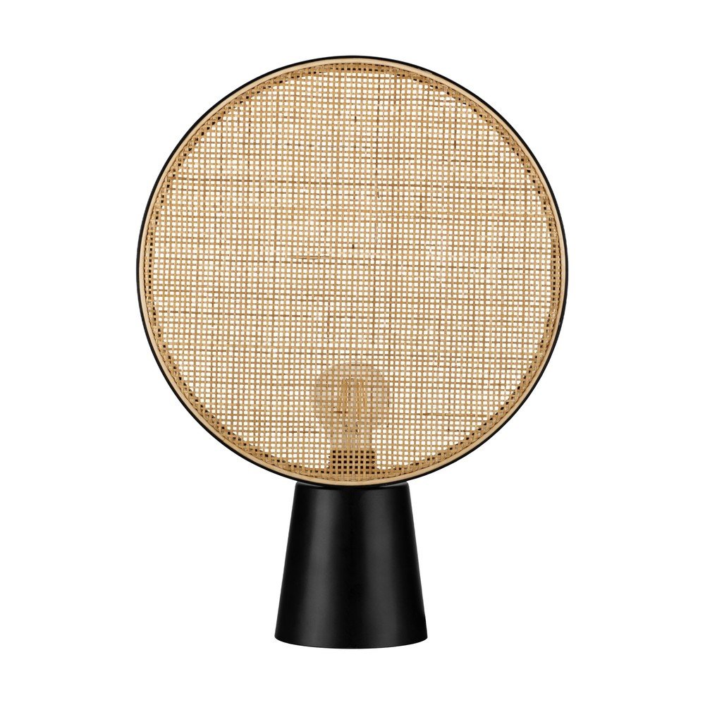 Metalowa lampa stołowa w kolorze matowej czerni/w naturalnym kolorze (wysokość 48,5 cm) Tierra – Nova Luce
