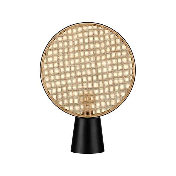 Metalowa lampa stołowa w kolorze matowej czerni/w naturalnym kolorze (wysokość 48,5 cm) Tierra – Nova Luce