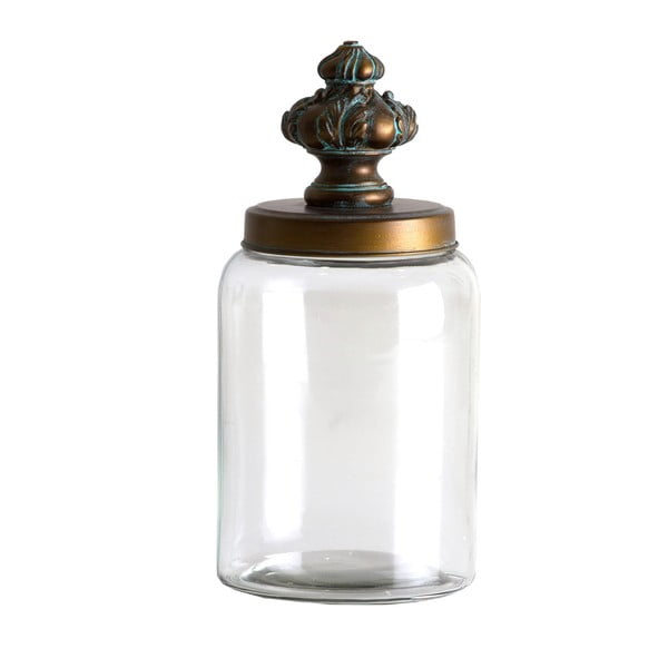 Pojemnik z żelaza i szkła Last Deco, ⌀ 15,5 cm