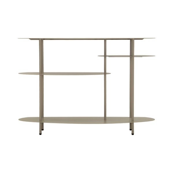 Szarobeżowa metalowa konsola 34x118 cm Saturn – Mauro Ferretti-image-4