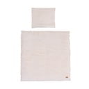 Beżowa pościel dziecięca do łóżeczka z mieszanki bawełny 80x80 cm Frosty Almond – Roba