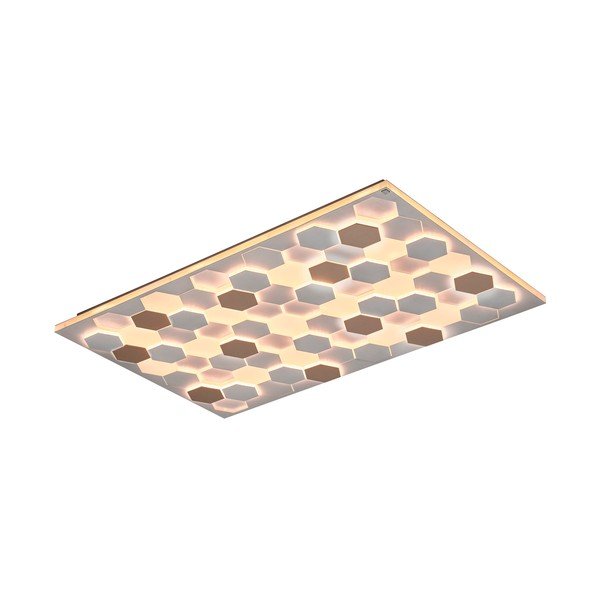 Biała lampa sufitowa LED ze sterowaniem głosowym/mobilną aplikacją i metalowym kloszem 70x115 cm Cifavo – CINQUE-image-2