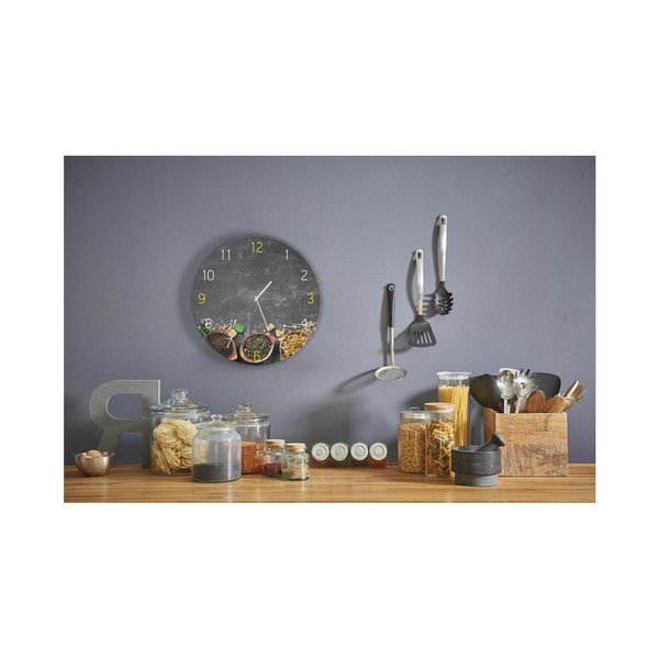 Zegar ścienny Styler Glassclock Tea, ⌀ 30 cm-image-1