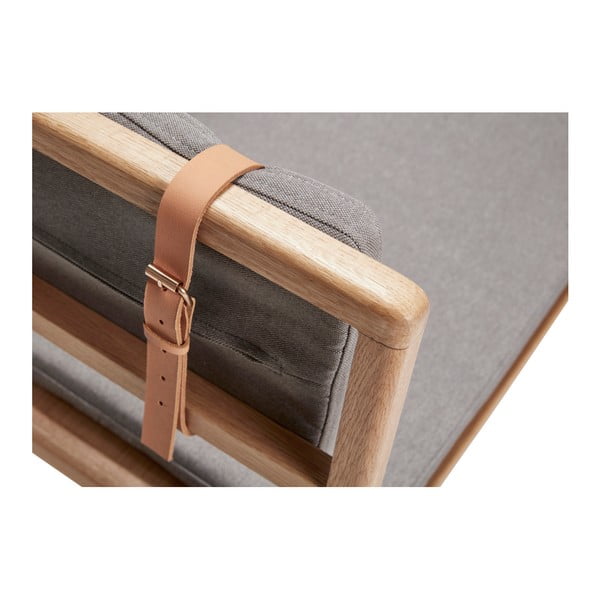 Ławka z poduszką Hübsch Oak Bench-image-3
