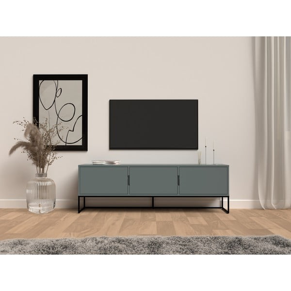 Szarozielona szafka pod TV 177x57 cm Lipp – Tenzo-image-1