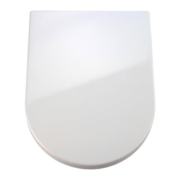 Biała deska sedesowa wolnoopadająca Wenko Premium Palma, 46,5x35,7 cm