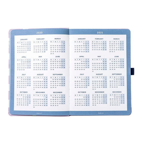 Fioletowo-biały kalendarz od 08.2020 r. do 08.2021 r. Busy B Lilac Lemonade-image-4