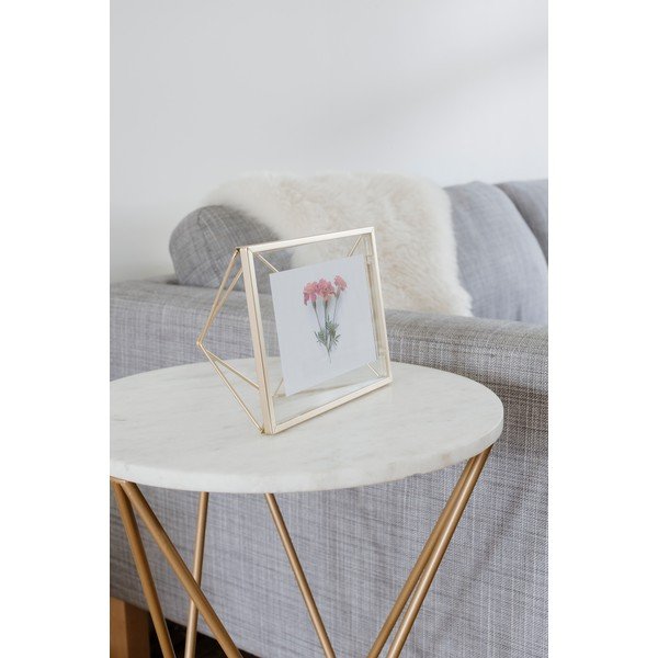 Metalowa ramka stojąca/ścienna w kolorze złota 15x20 cm Prisma – Umbra-image-4