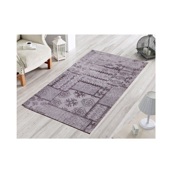 Dywan Patchwork Gri, 50x80 cm-image-1