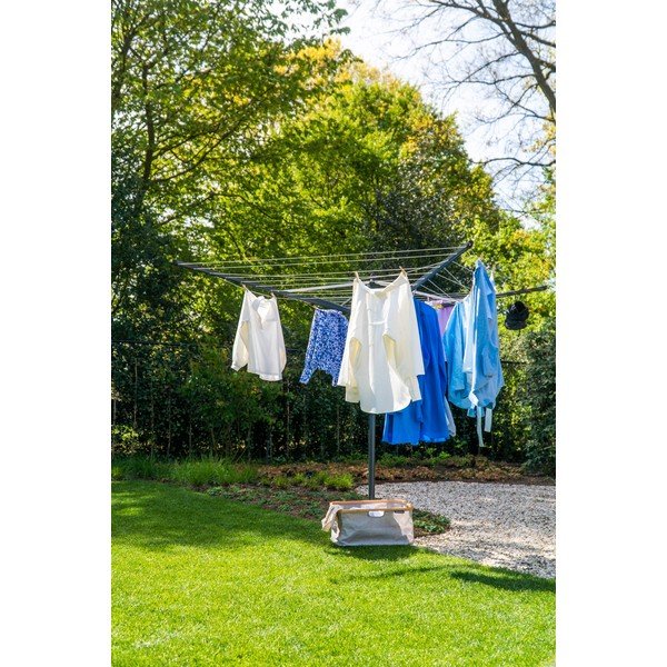 Antracytowa ogrodowa suszarka na pranie 50 m Lift-O-Matic – Brabantia-image-1