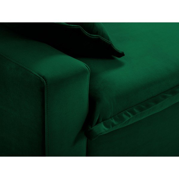 Ciemnozielona rozkładana sofa Kooko Home Mezzo-image-1