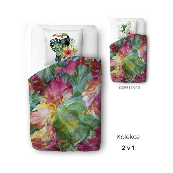 Pościel jednoosobowa z satyny bawełnianej 140x200 cm Vibrant Colours – Butter Kings-image-2