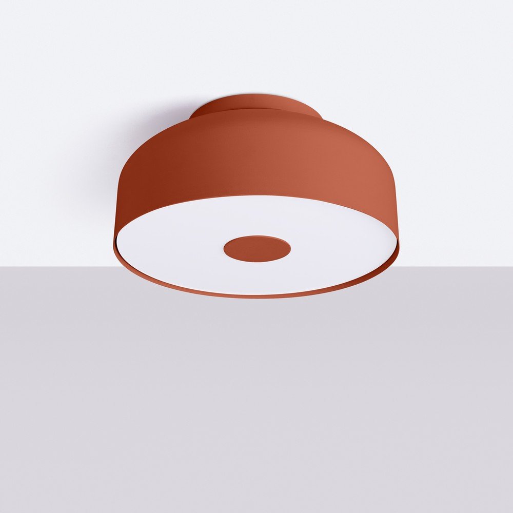Pomarańczowa lampa sufitowa ø 30 cm Blacko – Sollux (zdjęcie 8)