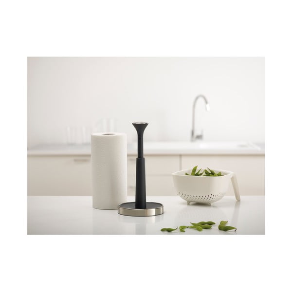 Czarny stojak na ręczniki papierowe Joseph Joseph Push&Tear-image-3