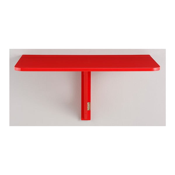 Czerwony składany stolik ścienny Støraa Trento, 41x80 cm