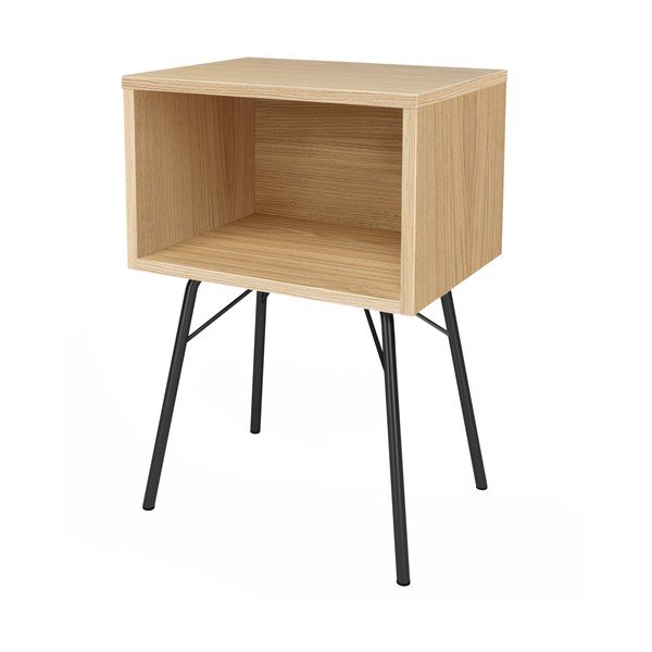 Naturalna szafka nocna w dekorze dębu Rayburn – Woodman-image-2