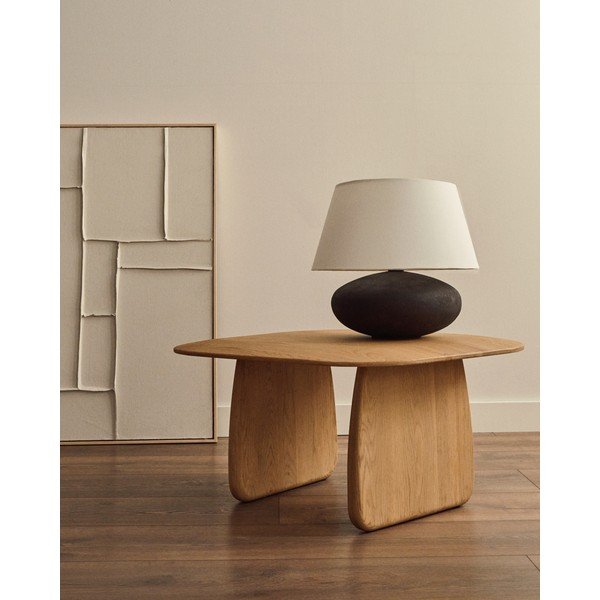 Stolik z litego drewna dębowego 70x71 cm Pirita – Kave Home-image-1