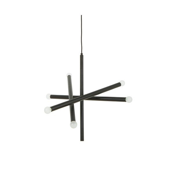 Czarna lampa sufitowa Westwing Collection Sticks-image-2