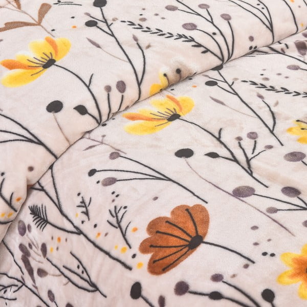 Pościel jednoosobowa z mikropluszu 140x200 cm Valentina – My House-image-1